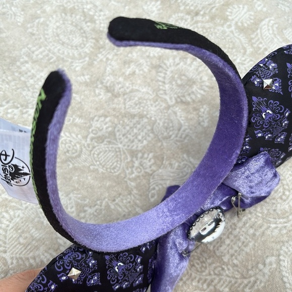 Disney Parks Haunted Mansion Madame Leota Wallpaper Minnie Mouse Ears Headband - Picture 9 of 15